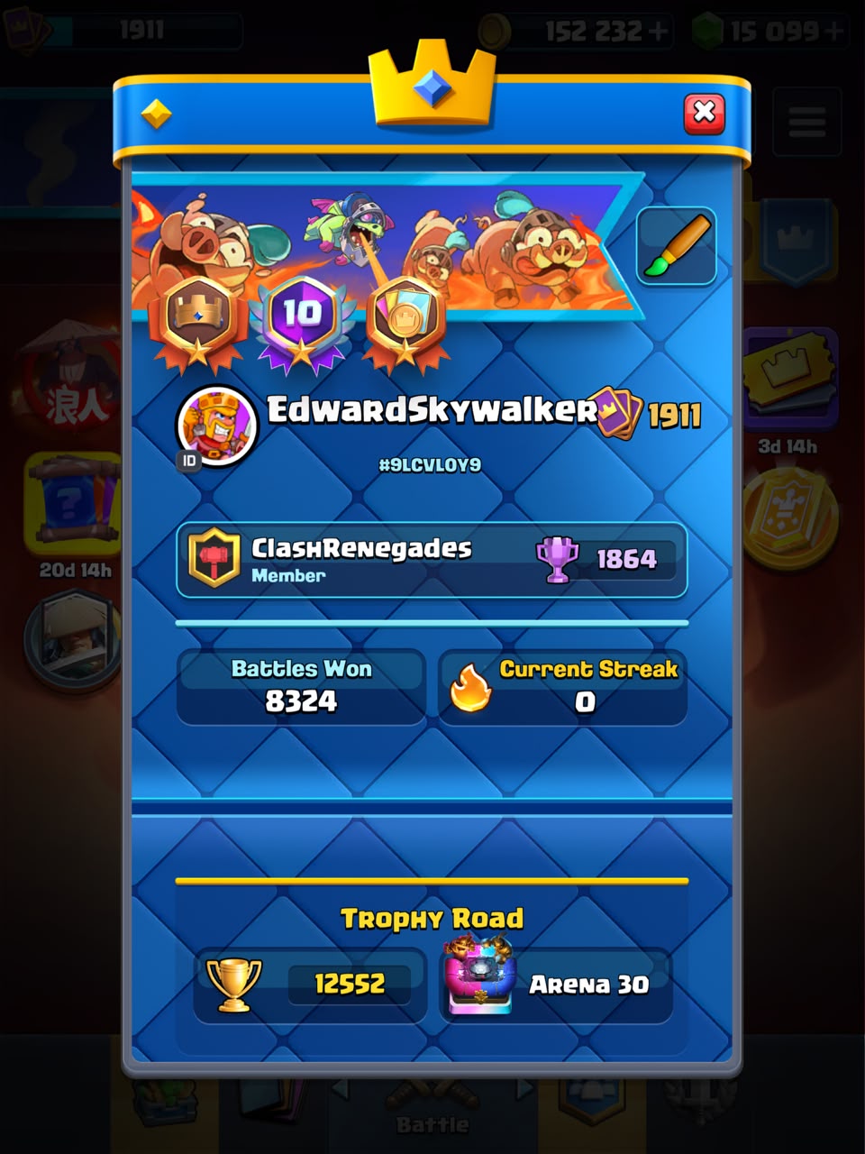 Clash Royale profile
